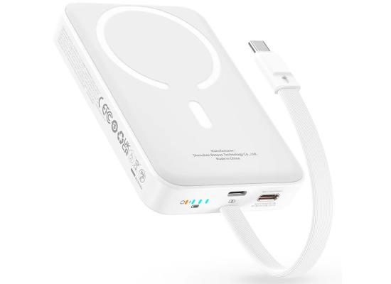 Baseus Magnetic Power Bank 30W 10000mAh With Built-in USB-C Cable - Black